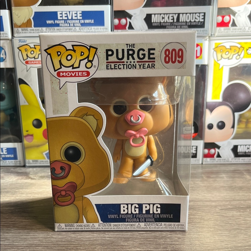 Funko Pop! Big Pig Vinyl Figure with Tan and Pink Accents